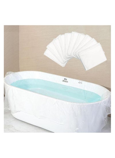 Buy 10 PCS Disposable Bathtub Cover Liner for Tub,Plastic Tub Liner Bath Bags for Solon Hotel Travel Bath in Saudi Arabia