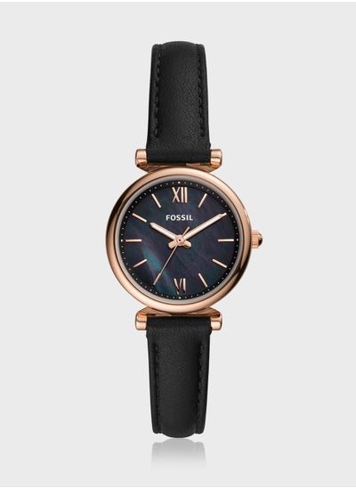 Buy Carlie Leather Strap Analog Watch in UAE