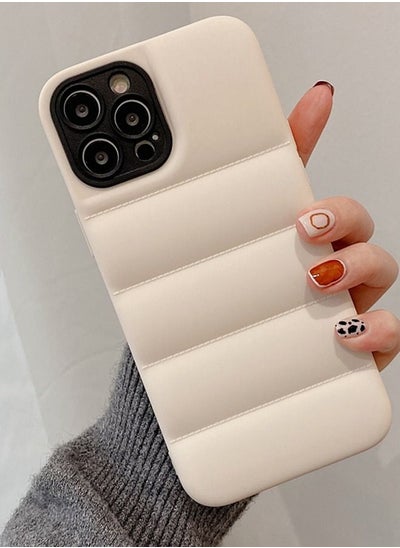 Buy White Puffer Jacket Case (Matte) for Apple Iphone 14 Pro Max in UAE