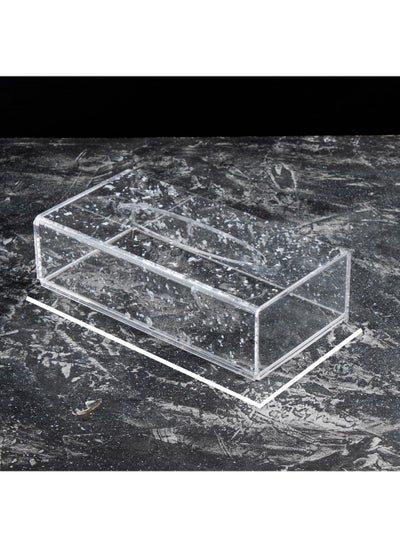 Buy Silver crushed high-end acrylic tissue holder box in Saudi Arabia