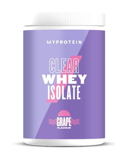 Buy Clear Whey Isolate Protein Powder Grape Flavour 500g 20 Servings in Saudi Arabia