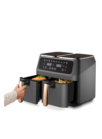 Buy Disnie Professional Multifunctional Smart Touch Control Heating Dual Basket Air Fryer 8L in UAE