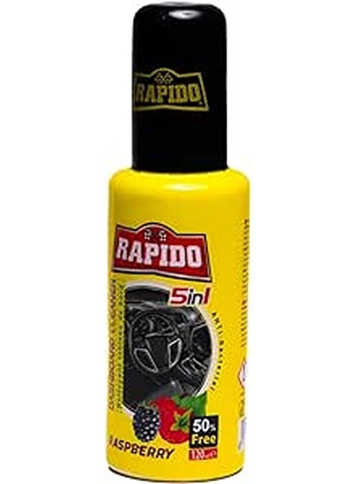 Buy Rapido Dash board Cleaner , 180ml - Raspberry scent in Egypt
