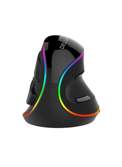 Buy M618PLUS RGB Ergonomic Vertical Mouse - 6 Buttons, 4000DPI,Removable Wrist Rest for Carpal Tunnel in Egypt