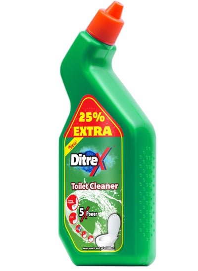 Buy Ditrex Toilet Cleaner  Green - Powerful Bathroom Cleaning Solution, Stain Remover, and Disinfectant for Sparkling Clean Toilets - 750 ml in UAE