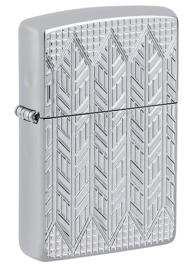 اشتري Zippo AE400165 167 Fence Armor High Polish Chrome Windproof Lighter في الامارات