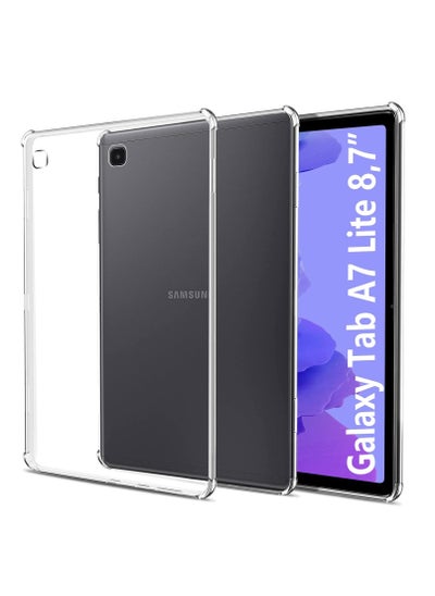 Buy Case Compatible with Samsung Galaxy Tab A7 Lite 8.7 Inch SM-T225/T227/T220 Case, Ultra Thin Silicone Shockproof Back Cover HD Transparent TPU Tablet Protective Case - Clear Transparent in Egypt