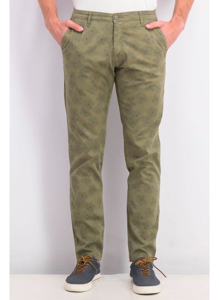 اشتري Men Floral Print Chino Pants, Green في السعودية