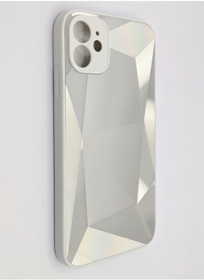 اشتري iPhone 12 Case, Protective Bling Mirror Diamond Phone Cover Case for iPhone 12 Silver في الامارات