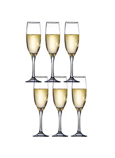 Buy 6 Piece Glasses Set 220 Ml -Clear in Egypt