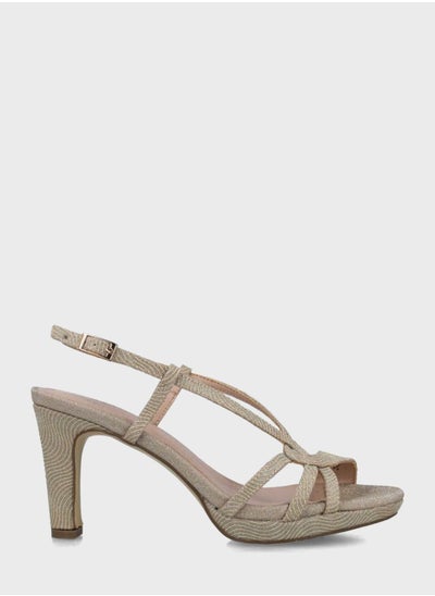 اشتري Ankle Strap Mid Heel Sandals في السعودية