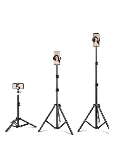 Buy Selfie Stick Tripod Telescopic Over 66.92 Inches With Detachable Wireless Bluetooth Remote Control Cell Phone Tripod With Fill Light Selfie Stick Tripod Wireless Remote Control Compatible With Various in Saudi Arabia