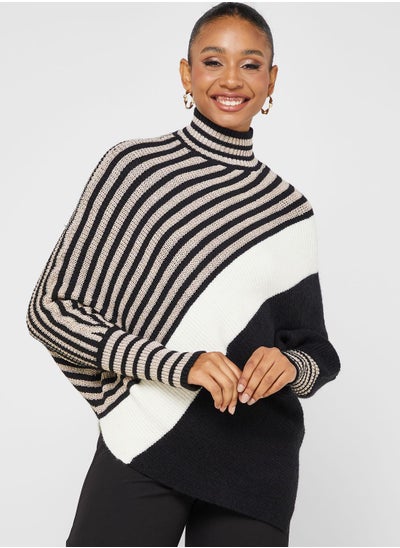 Buy Stripe Printed Sweater in UAE