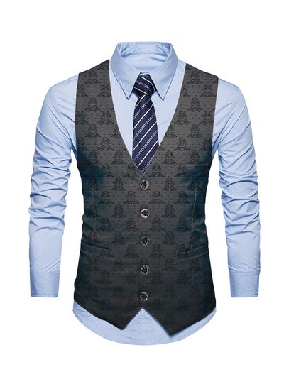 اشتري New Fashionable Personalized Printed Men's Suit Vest في الامارات