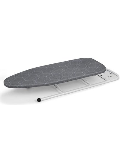 اشتري Table Top Ironing Board 12''X32'' With Unique Iron Rest Thicken Felt Padding Heat Resistant Cover (Grey) في السعودية