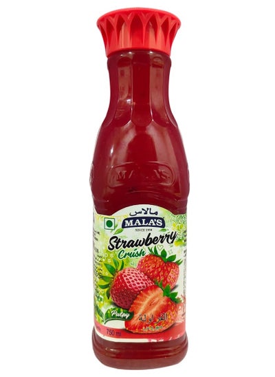 Buy Mala's Strawberry Fruit Crush 750ml in UAE