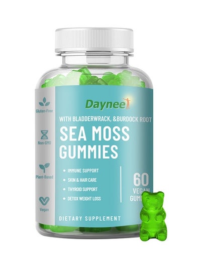 Buy Organic Sea Moss Gummies Weight Loss Thyroid Health High Immunity Support Detox and Cleanse in Saudi Arabia