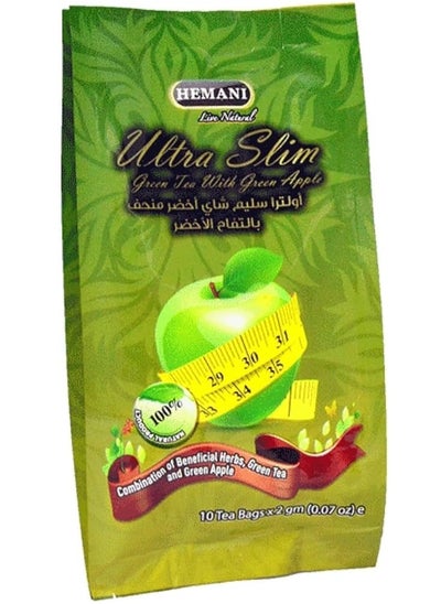 Buy Ultra Slim Green Tea with Green Apple 10 Bags in Saudi Arabia