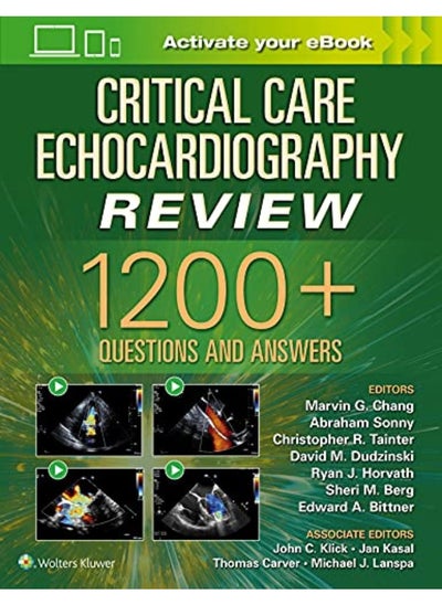 اشتري Critical Care Echocardiography Review 1200 Questions And Answers Print Ebook With Multimedia في الامارات