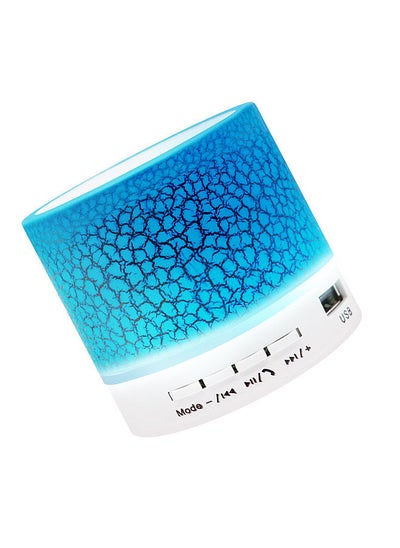 Buy Mini Speaker 7-Color Lights Small Wireless BT Speaker Portable Rechargeable Speaker for Travel Outdoors Home Office in Saudi Arabia