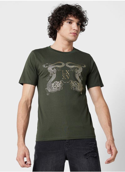 Buy Foil Print T-Shirt in Saudi Arabia