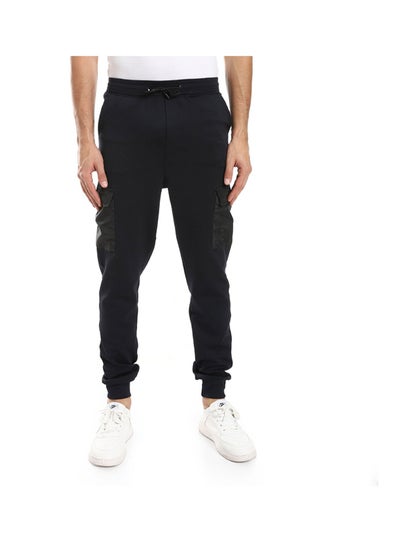 Buy Elastic Waist With Drawstring Side Pockets Pants in Egypt