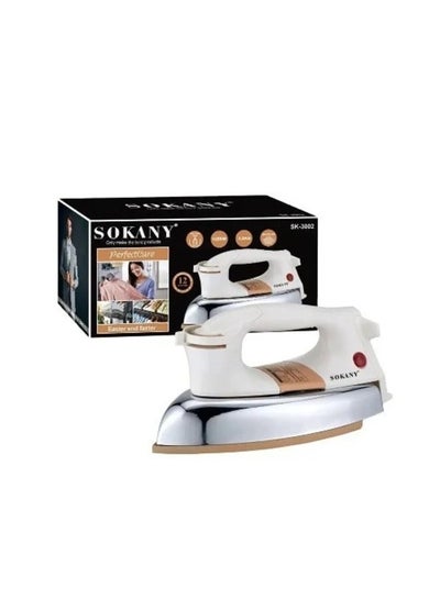 Buy Heavy Duty Dry Iron With Golden Ceramic Coated Sole Plate 1200 W in Saudi Arabia