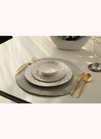 اشتري Amara S/4 Placemat Silver Dia 38cm في الامارات