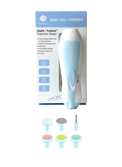 Buy 6-In-1 Electric Nail File Trimmer Tool Kit With LED Light For Children in Saudi Arabia