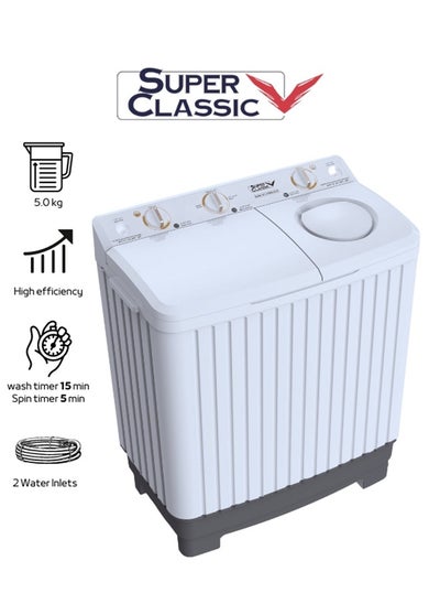 Buy Washing machine twin tubs Super Classic 5KG,  SPWM-50KG in Saudi Arabia