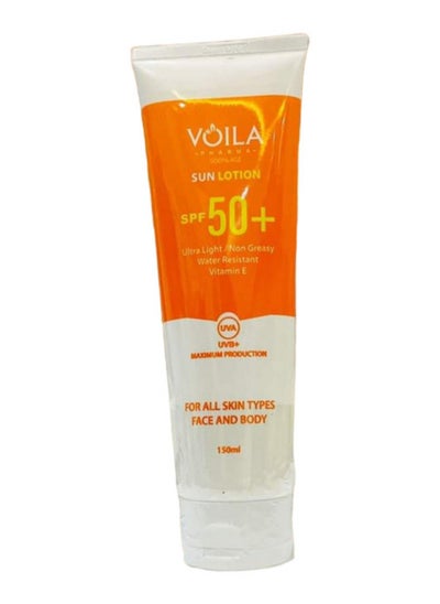 Buy Voila Sunscreen Lotion SPF 50+ 150ml in Egypt