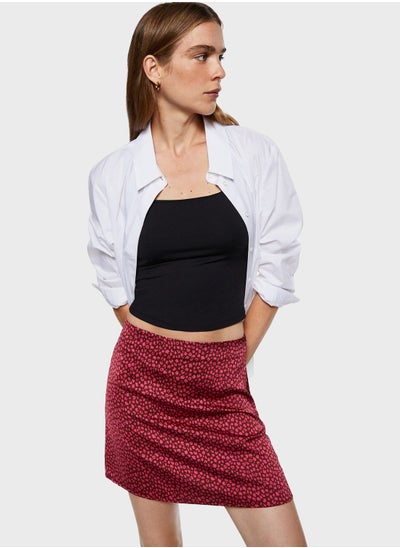 Buy High Waist Printed Skirt in Saudi Arabia