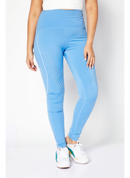 اشتري Women Sportswear Fit Training Leggings, Blue في الامارات