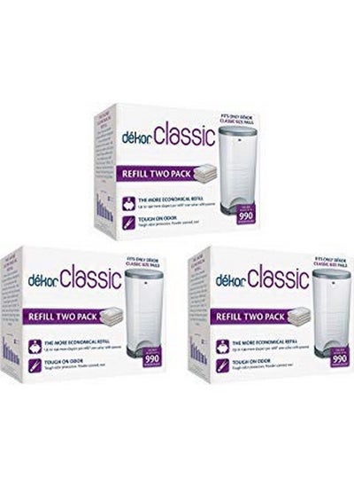 Buy R Dekor Classic Diaper Pail Liner Refills 3 Pack in UAE