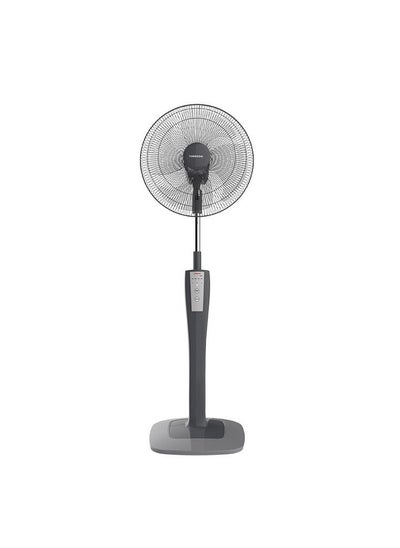 Buy TORNADO Stand Fan 16 Inch, 4 Blades, Remote, Grey TSF-75G in Egypt