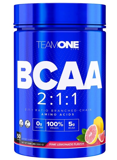 Buy BCAA 2:1:1 Optimal BCAA Ratio Enhances Endurance Pink Lemonade 300 g in UAE