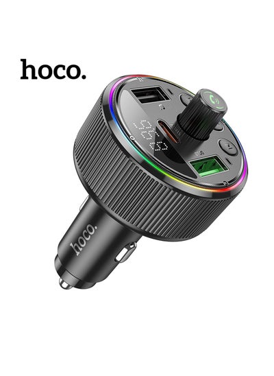 Buy HOCO E82 Bluetooth FM Transmitter | Car Charger PD30W+QC3.0 | 2 USB +1 Type-C in Egypt