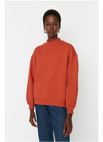 Buy Sweatshirt - Orange - Loose Fit in Egypt