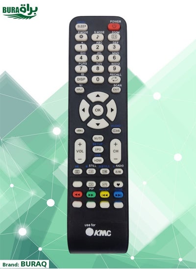 Buy KMC TV Remote - Replacement Remote Control Compatible For KMC Smart LCD LED TVs - Black in Saudi Arabia