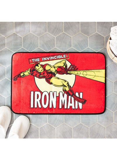 اشتري Avengers Iron Man Memory Foam Bath Mat 60x40 cm في الامارات