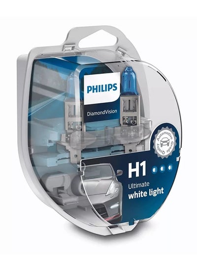 Buy Diamond Vision 5000K H1 Car Headlight Bulbs 12V (Pair) in UAE