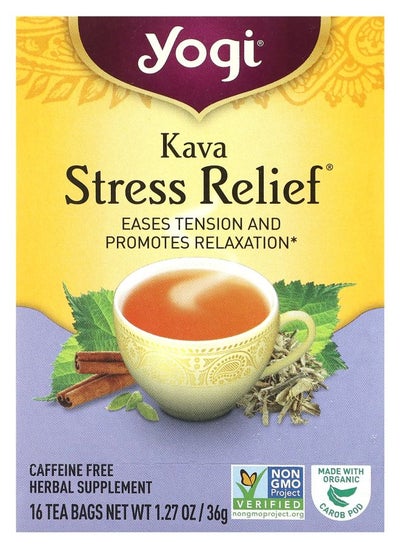 اشتري Kava Stress Relief Caffeine Free 16 Tea Bags 1.27 oz (36 g) في الامارات