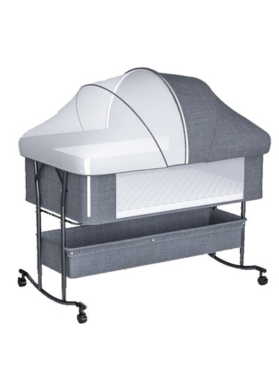 اشتري Multi Functional Foldable Baby Crib, Mobile and Portable Newborn Crib, Newborn Crib, Splicing Large Bed في السعودية