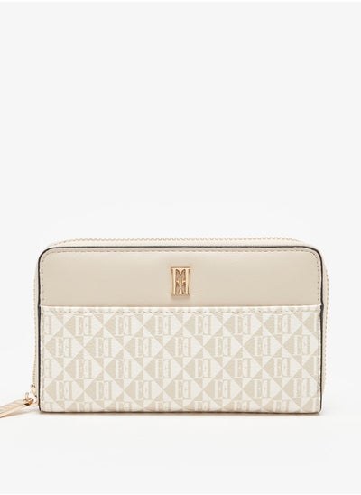 اشتري Women's Monogram Print Zip Around Wallet في الامارات