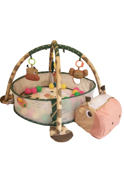 Buy Baby Activity Gym and Ball Pit Play Mat with 30 Balls Deer in UAE