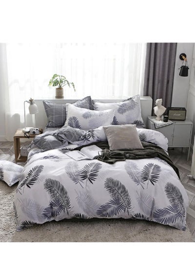 Buy Four-piece bedding set with 1quilt cover and 1 flat sheet and 2 pillowcases king 2.2m in Saudi Arabia