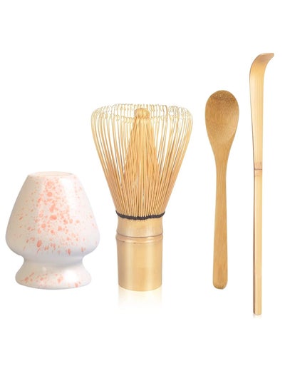 Buy Matcha Whisk Set Traditional Tea Spoon Whisk Holder The Perfect Bamboo Matcha Kit to Prepare a Traditional Cup of Japanese Matcha Tea in Saudi Arabia