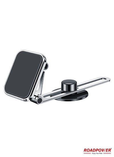 Buy Phone Holder Car Mount Stand 360 Rotation Foldable Magnetic Dashboard Universal in UAE