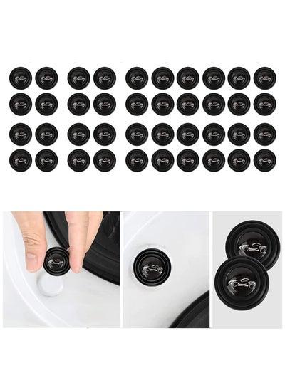 اشتري 40PCS Car Door Shocks Absorber PVC Car Door Side Shock Absorbing Protection Stickers Silicone Sound Insulation And Shock Absorbing Gasket Fit For Car Gasket Parts Black في الامارات