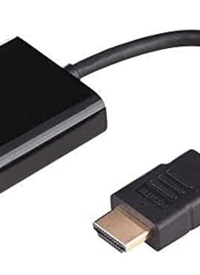 Buy HDMI Male To VGA RGB Female Converter Black in Egypt